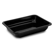 Posoda za meni (PP) nerazdeljena črna 227 x 178 x 40 mm 1100 ml [50 kos]