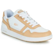 Usnjene superge Lacoste T-Clip Contrasted Leather bež barva, 47SFA0064
