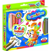 shumee BAMBINO lesene trikotne barvice 12 barv s šilčkom