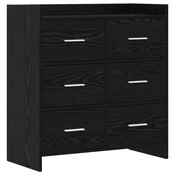 Kreveta Crni hrast 75 x 33 x 80 cm Konstruirano drvo