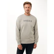 MEXX Sweater majica Slub svijetlosiva