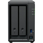 Synology DS725+, Tower, 2-Bays 3.5 SATA HDD/SSD, 2 x M.2 2280 NVMe SSD, CPU AMD Ryzen R1600 dual-core (4-thread), max. boost up to 3.1 GHz, 4 GB DDR4 ECC SODIMM, 1 x 2.5 GbE, 1 x 1GbE, 1 x USB 3.2, 1 x eSATA USB-C, 1.51 kg, 3y - DS725PLUS