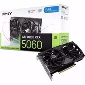 PNY GeForce RTX 5060 Dual Fan OC 8GB GDDR7 (DLSS 4, 3x DisplayPort, 1x HDMI 2.1)