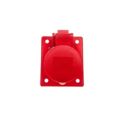 PCE Kotna vtičnica 16A 4P 400V /70x85/ rdeča IP44 TWIST 414-6