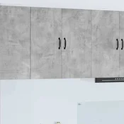 vidaXL Stenska kuhinjska omarica z vrati Betonsko siva 80 x 31 x 80 cm
