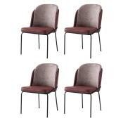 Hanah Home Set trpezarijskih stolica Dore 197 V4, 4 komada, Bordo