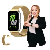 Pašček za uro SAMSUNG GALAXY FIT 3 zlat magnetni COLORS