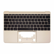 Apple MacBook 12 A1534 (Early 2015 - Mid 2017) - Zgornji okvir tipkovnice + ameriška tipkovnica UK (Gold)