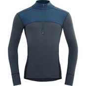 Devold Lauparen Merino 190 majica z zadrgo, flood/night/ink (XL)