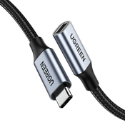 Ugreen USB-C PD QC 100 W 5 A 10 Gbps 0,5 m podaljšek kabla – siv