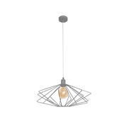 Luster SATURN 1xE27/15W/230V siva