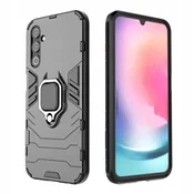 Ring Armor ovitek za Samsung Galaxy A24 4G (okLopni, magnetni obroč, črn)