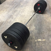 HI-TEMP BUMPER KOMPLET UTEŽI 80 kg Z OLIMPIJSKO PALICO 220 cm/350 lbs