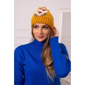 Womens cap Ofelia K349 mustard