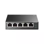 TP-LINK TP-Link Desktop Switch, 5 ports 10/100 Mb/s, 4/5 ports with PoE (TL-SF1005LP)