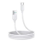 Joyroom Prilagodljiv, trpežen kabel USB - USB-C za polnjenje in prenos podatkov, 1 m bele barve