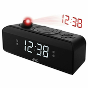 JVC RAE211B Radio budilnik crno