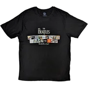 The Beatles Albums on Apple (Puff Print) Black L Majica