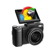 INF 5K Ultra HD 64MP WiFi Digitalni Fotoaparat z Zložljivim Zaslonom & Makro Objektivom Black, (5000130483)
