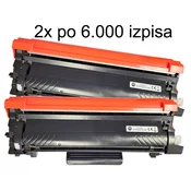 FENIX B-TN-2421XXL 2x črn toner DVOJNO pakiranje za 12.000 strani za Brother DCP-L2512D, L2532DW, L2552DN, HL-L2312D, L2352DW, L2372DN, MFC-L2712DN, L2712DW, L2732DW - kapaciteta 12.000 str.