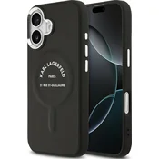 Karl Lagerfeld PU RSG Logo MagSafe Zadnji Pokrov za iPhone 17 Black