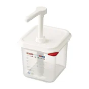 ARAVEN Dozirnik za omake GN 1/6, polipropilen, prostornina: 2,6 L
