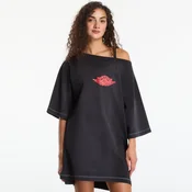 Obleka Nike Jordan Flight T-Shirt Dress Black/ University Red/ Iron Grey S