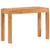 Vidaxl Konzolna mizica 110x40x76 cm trden akacijev les medena