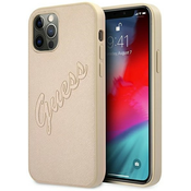 Guess GUHCP12MRSAVSLG iPhone 12/12 Pro 6,1 gold hardcase Saffiano Vintage Script (GUHCP12MRSAVSLG)