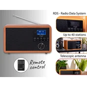 ADLER Bluetooth 5.0 radio sa USB-om AD1184 crno-braon