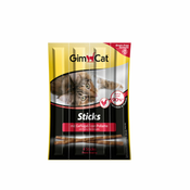 GimCat Priboljški za Mačke Sticks Perutnina Grain Free 4 kos