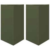 Vrtna sadilice 2kom maslinastozelena 50x43x75 cm celicna