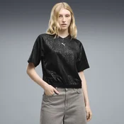 PUMA Sport Relaxed Animal Printed Tee Women, Clothing, Black, XL