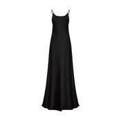 Serena Silueta Obleka Maxi satin slip dress Serene črna