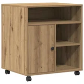 Vidaxl Stojalo za tiskalnik artisan hrast 60 x 50 x 67 cm