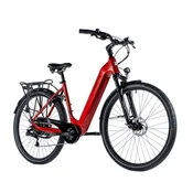Leader Fox Električno mestno kolo Leader Fox NARA 28, aluminij, 540Wh, zadnji motor Bafang, rdeče