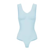 cfab Oblikovanje postave Tank Bodysuit Sculpting Shapewear mit String svetlo modra