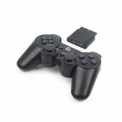 NEW Brezžični igralni krmilnik GEMBIRD Dual Gamepad PC PS2 PS3 Črna