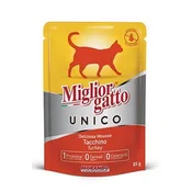 Morando Miglior Gatto Unico žepek za mačke puran 85g