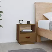 Vidaxl vidaXL Nočna omarica medeno rjava 40x34x45 cm borov les
