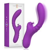 Intense Harry Vibrator Flexible with Purple Tongue Purple