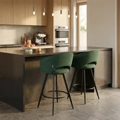 Barska stolica Coco Zelena/Crne noge 550x440x960mm ( 776-072 )