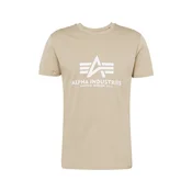 ALPHA INDUSTRIES Majica bež/bela