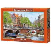 Castorland - Puzzle Amsterdamske kanale - 1 000 kosov
