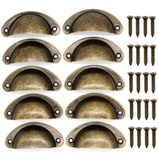 INF Vintage ročaji za sklede za predale in vrata, paket 10 kosov Bronze, (21274906)