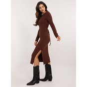Dress-LK-SK-509820.67-dark brown