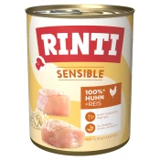 Varčno pakiranje RINTI Sensible 24 x 800 g - Piščanec in riž