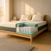The White Stone The White Stone Vzmetnica 140x200 Žepkaste Vzmeti in Memory Foam Visoka 25 cm | Hipoalergena, Zračna, Snemljiva, (5000162482)