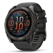 Garmin Fenix 8, 51 mm, AMOLED Sapphire, Carbon Gray DLC Titanium, Black/Pebble Gray