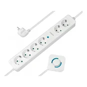 LOGILINK Produžni kabl 6 mesta, nožni prekidac, 1,5m, beli